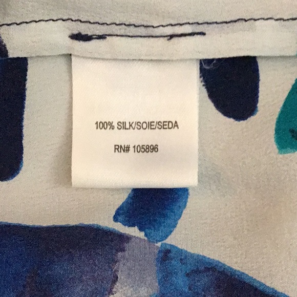 Worth 100% Silk Blouse, sz M - Picture 6 of 7